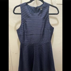 Navy blue midi dress